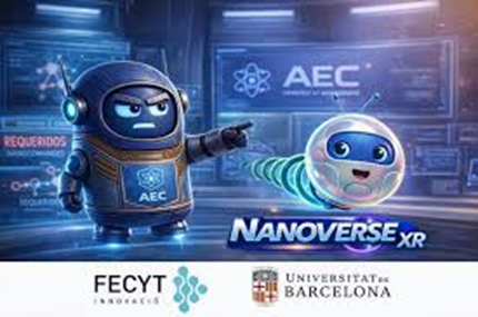 Material visual oficial de la experiencia Nanoverse XR